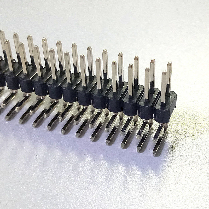 BAD 90 Reihe PA9T einzelner Verdoppelunggrad Stift Verbinder Stift Header 1,27 Millimeter-Neigung
