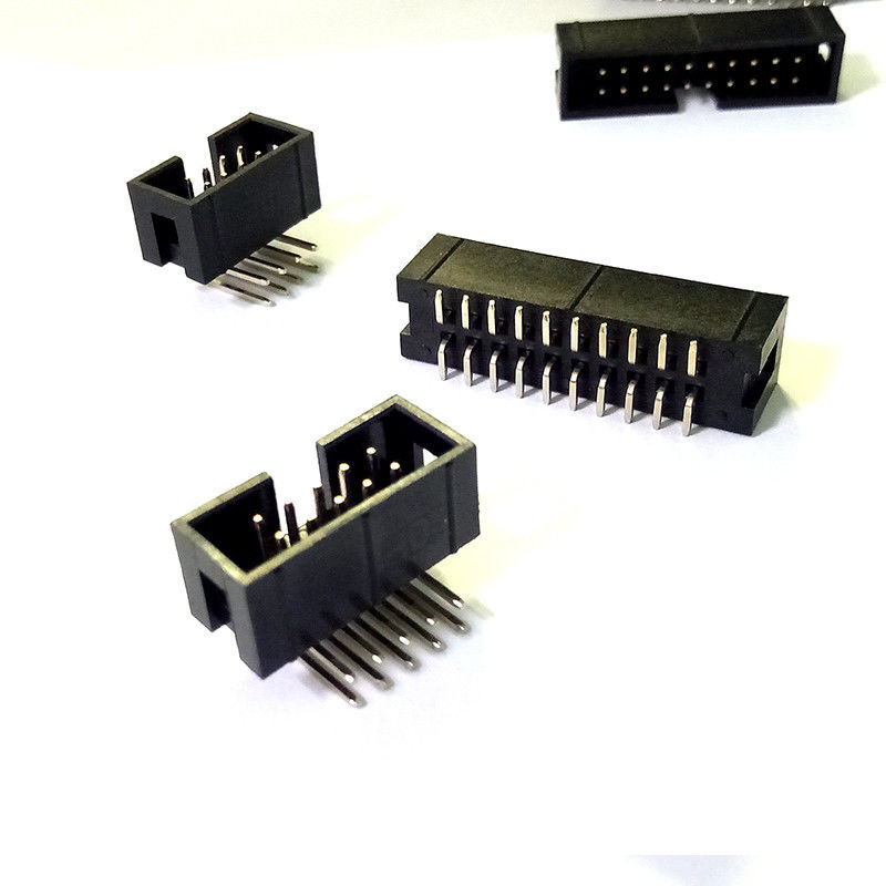 Rechtwinklige 2.54mm 6 Stift Box Header Verbinder Dual Reihe Stift Header