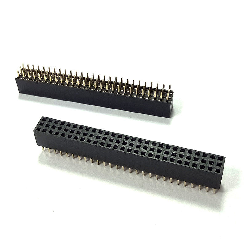 Weibliches drei Neigungs-Brett der Reihen-2-50 Stift Header Verbinder 2.0mm, zum von PWB-Verbindungsstück zu verschalen