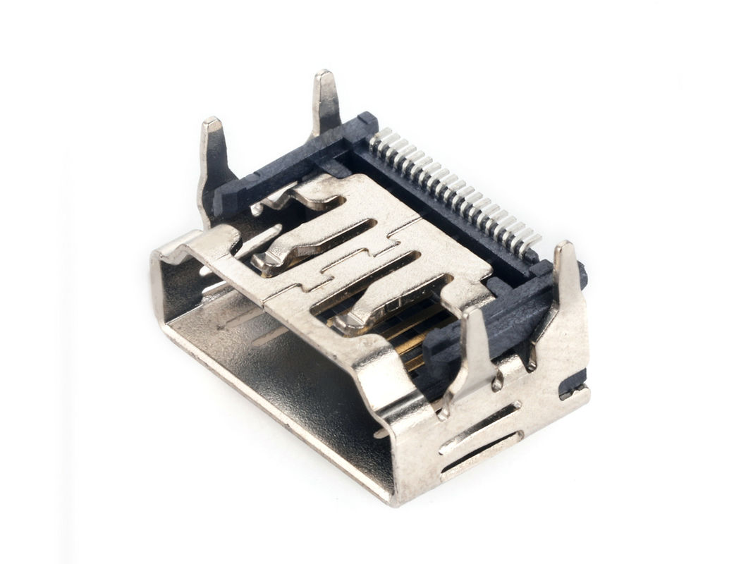SMT-Art weibliche Mikro-HDMI Kabel-Verbindungsstücke 19P für gesetzten Spitzenkasten