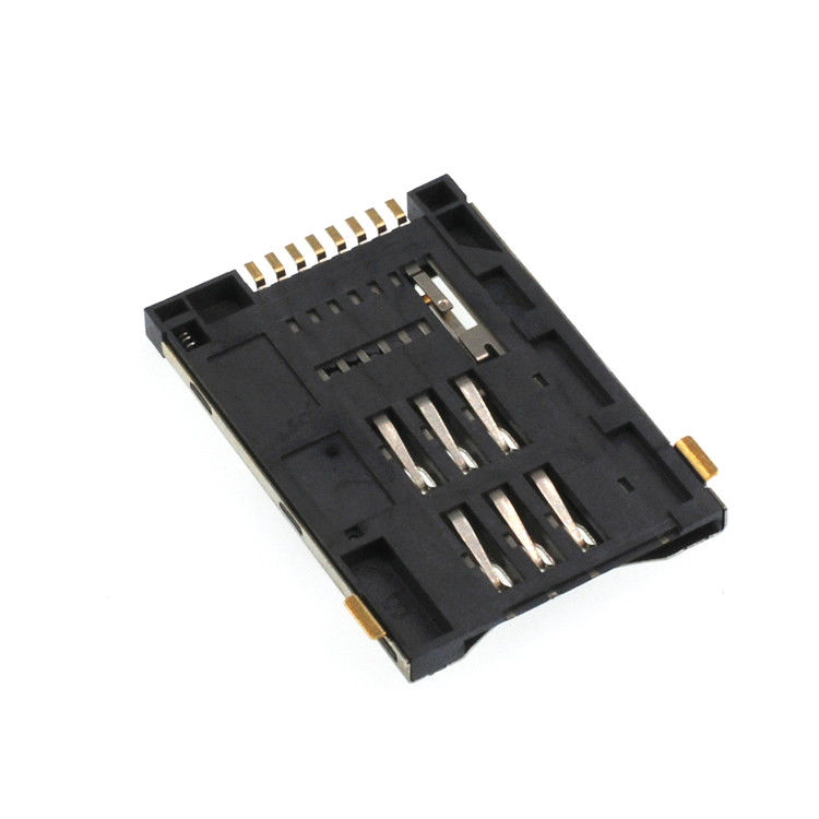 2.2mm Höhe Mikro-Sim Karte Verbinder Steckdoses 8 Stift Drücken Erweitert Typ