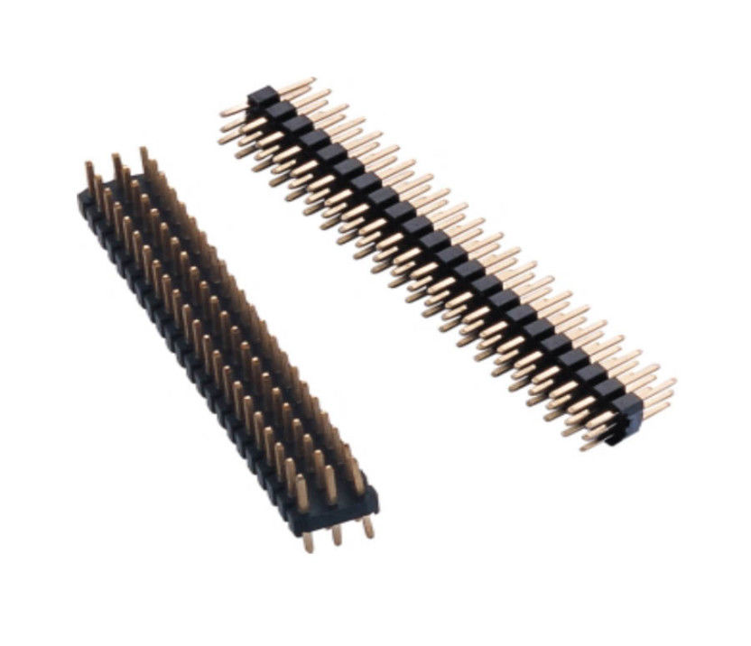 Dreifache Reihe 2,54 Millimeter Stift Header Dips 2 Stift Männlich Header Verbinder For PCBA Industrie-