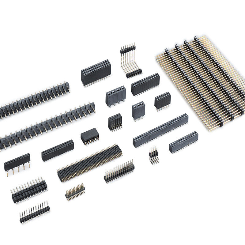 UL94V-0 tauchen PWB-Mann 1,27 Millimeter-Neigung Stift Header Verbinders Single/doppelte Reihe ein