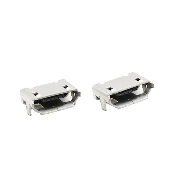 SMD TAUCHEN 7.2mm Mikro-USB 5 Stift Verbinder Typ B Mikro-USB PWB-Sockel mit Rand ein