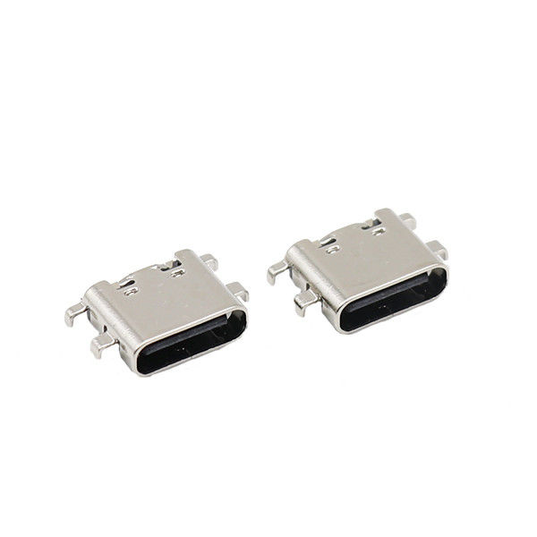 Art sinkende Platten-Frau 6 Stift USB c-Verbindungsstück-Sockel PWBs 0.8MM 3.1mm