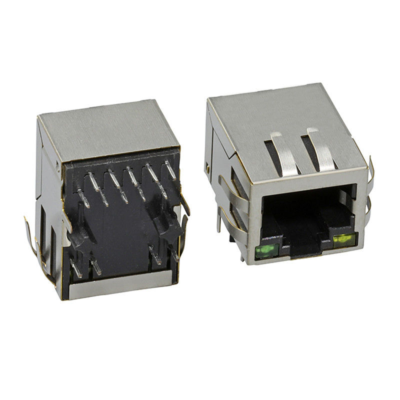 Einzelnes Port-Tab Down 8 Stift FeMännlich RJ45 PWB-Verbindungsstück mit Filter-Ethernet