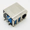 PBT kombiniertes USB 3,0 Verbindungsstück 180 Grad-RJ45 für LAN Ethernet Network